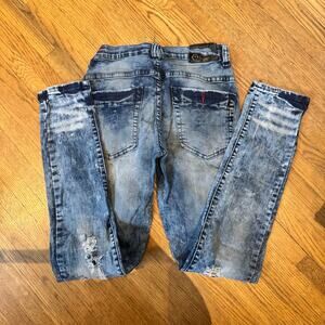 Master craft union Industrial Indigo distressed denim men’s 32x32